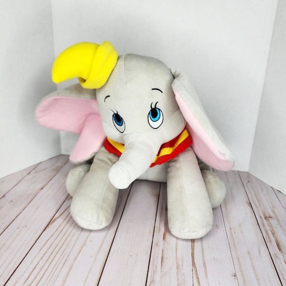 Disney Store Dumbo stuffed plush gray elephant animal medium 14" - Picture 9 of 9